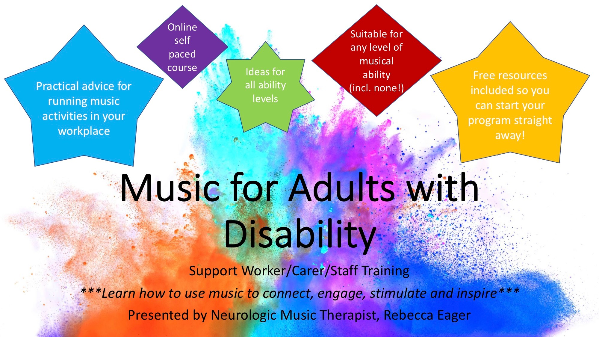 Music for Adults with Disability: Support Worker/Carer/Staff training